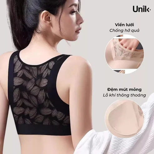 HTglobal - Bra - Sporty bra with a charming lace back