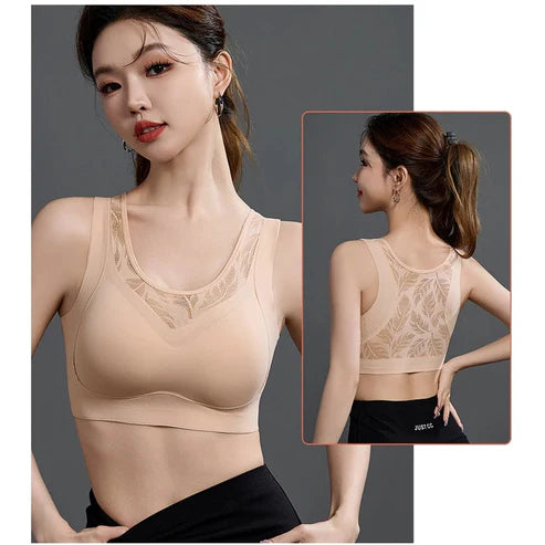 HTglobal - Bra - Sporty bra with a charming lace back