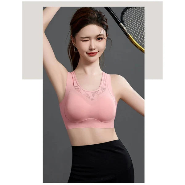 HTglobal - Bra - Sporty bra with a charming lace back